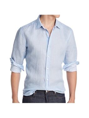 The Men’s Store at Bloomingdale’s Standard Fit Linen Shirt. Size XL